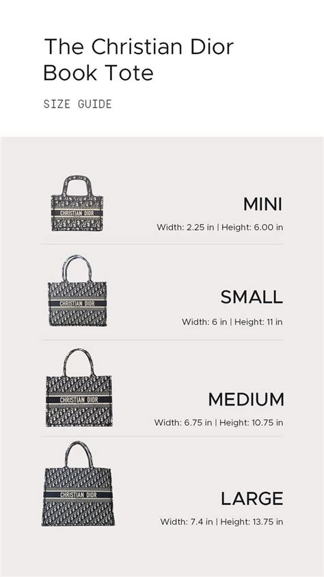 dior large book tote dimensions|christian Dior size chart.